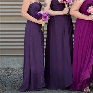 David’s bridal strapless dress